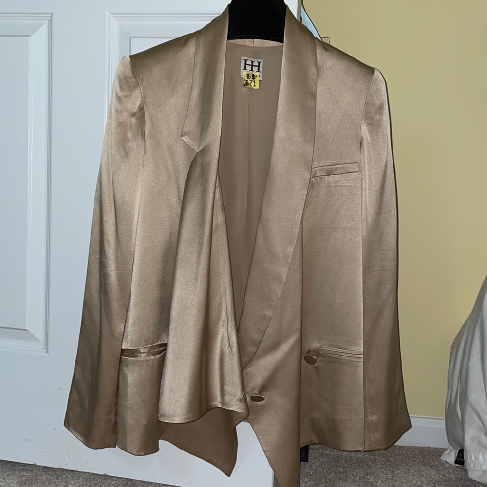 HauteHippie satin blazer